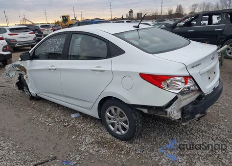 2014 Hyundai Accent Gls z USA, uszkodzony, nr VIN KMHCT4AE7EU674972